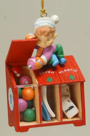 Treasury of Christmas Ornaments Get In The Spirit, Recycle - With Box