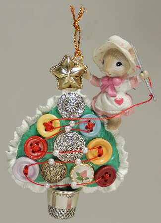Treasury of Christmas Ornaments Buttoning Up Or Holiday Best - Boxed