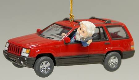Treasury of Christmas Ornaments Jeep, There's Only One - Boxed