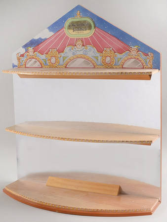 Beary Go Round-Cherished Teddies Wooden Display Shelf - Display Rack Wood