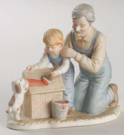 Grandfather &amp; Grandson by Enesco