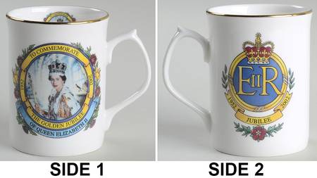 Royalty Giftware Elizabeth Ii Golden Jubilee Mug - No Box