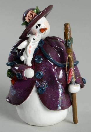 Snow Littles Snowwoman With Bunny&Staff - Boxed