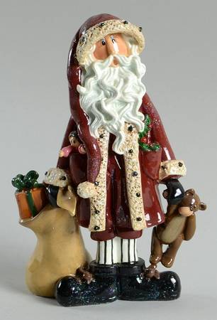 Santa Littles Skinny Santa With Bear - Boxed
