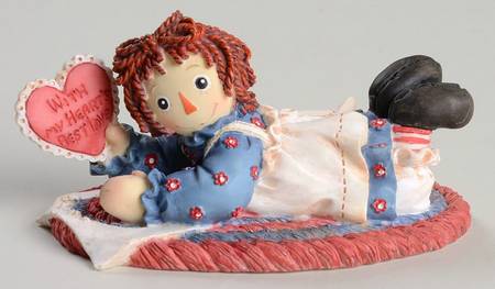 Raggedy Ann and Andy For You With My Heart's Best Love - Boxed