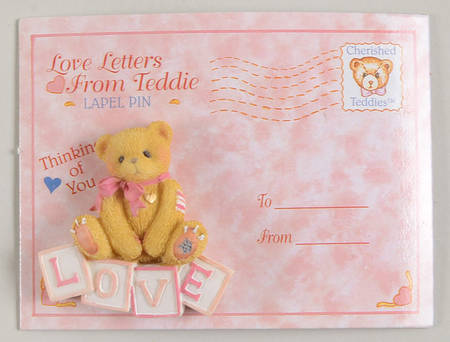 Cherished Teddies Jewelry Love Letters - Love Lapin - No Box