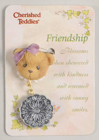 Cherished Teddies Jewelry Friendship Lapel Pin  - No Box