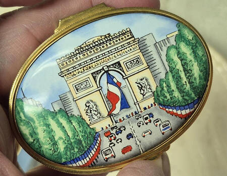 Eximious Limoges Box L' Arc De Triomphe  - No Box