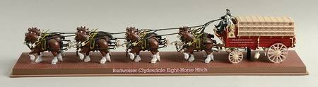 Anheuser Busch Vehicle Banks Budweiser Clydesdale Eight-Horse Hitch - Boxed