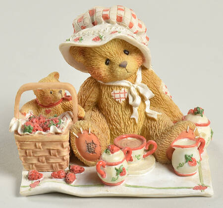 Down Strawberry Lane-Cherised Teddies Thelma-Cozy Tea For Two - Boxed