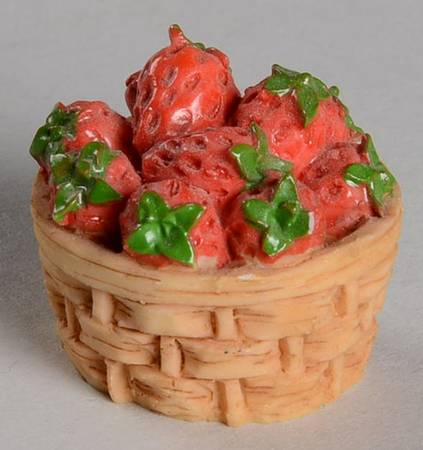 Down Strawberry Lane-Cherised Teddies Strawberry Basket - No Box