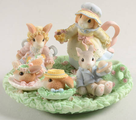 My Blushing Bunnies Tea Set-Mini-Set Of 6 - Boxed