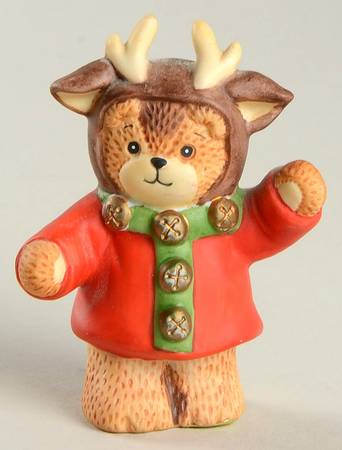 Lucy and Me Reindeer Bear-Red Coat - No Box