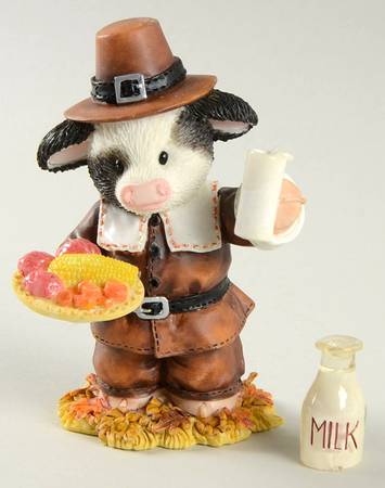 Mary's Moo Moos Thanksgiviing Eat-Drink And Be Moo-Ey-Pilgrim Man - Boxed