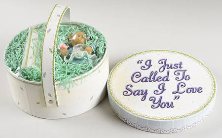 Cherished Teddies Giftware Mom-I Just Called Gift Set - Boxed