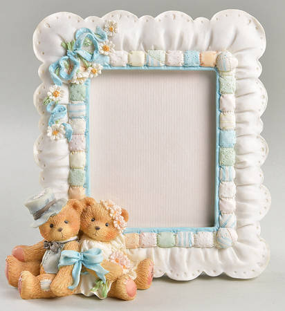Cherished Teddies Giftware Bride & Groom Invitation Holder - Boxed
