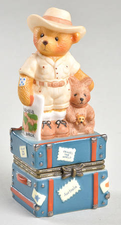 Across the Seas-Cherished Teddies Australian Boy - Boxed