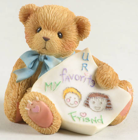 Heart Strings-Cherised Teddies U R My Favorite Friend - Boxed