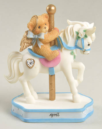 Carousel Birthstone-Cherished Teddies April - Boxed