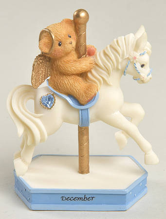 Carousel Birthstone-Cherished Teddies December - Boxed