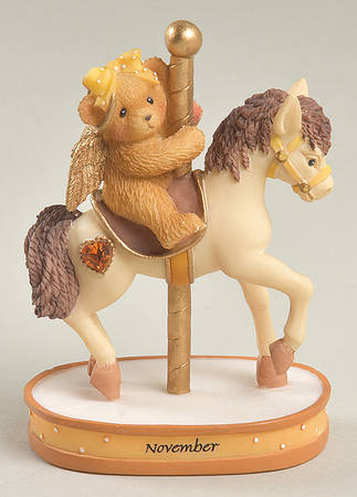 Carousel Birthstone-Cherished Teddies November - Boxed