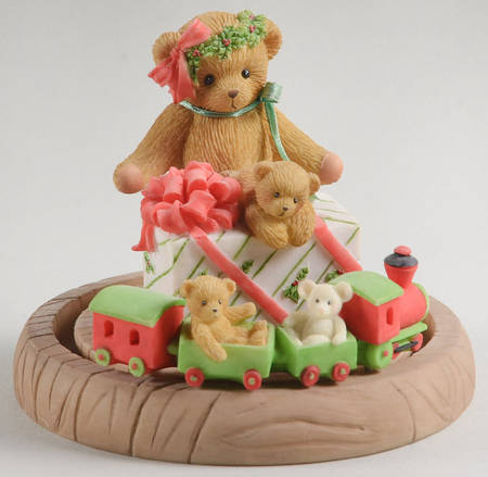 Cherished Teddies Christmas Terri-Christmas Blessing Full Steam Ahea - Boxed