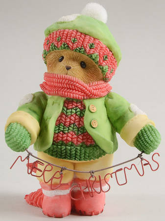 Cherished Teddies Christmas Corey- Spelling Out A Merry Season - Boxed