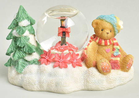 Months of the Year Snowglobes-Cherised Teddies December - Boxed
