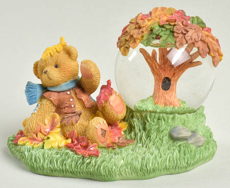 Months of the Year Snowglobes-Cherised Teddies November - Boxed