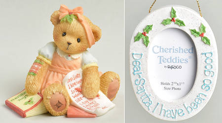 Dear Santa Gift Set-Cherished Teddies Dear Santa I Have Been So Good-Boxed Set - With Box