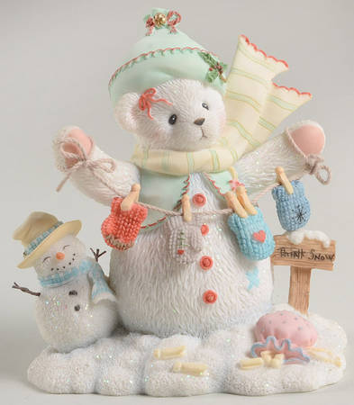 Cherished Teddies Snow Bears Nicolette-Cold Hands-Warm Heart - Boxed