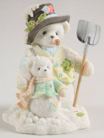Cherished Teddies Snow Bears Mack & Mallory-It's Snowball Without You - Boxed