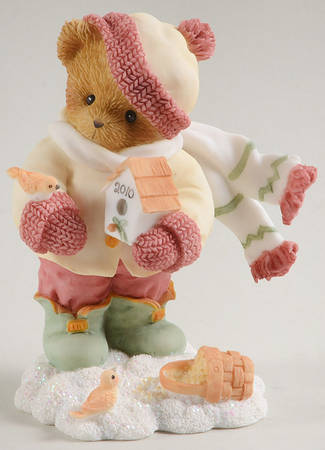 Cherished Teddies Annual Figurine Lowell-The Warmth Of A Home - With Box Bx2010