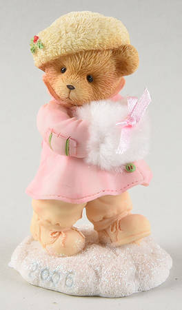 Cherished Teddies Annual Figurine Edie-Warm N' Wonderful Winter Greetings - With Box Bx2006