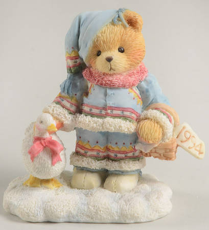 Cherished Teddies Annual Figurine Ingrid-Bundled-Up With Warm Wishes - Wtih Box Bx1994