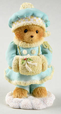 Cherished Teddies Winter Bears Helen-Cold Hands, Warm Hearts - Boxed