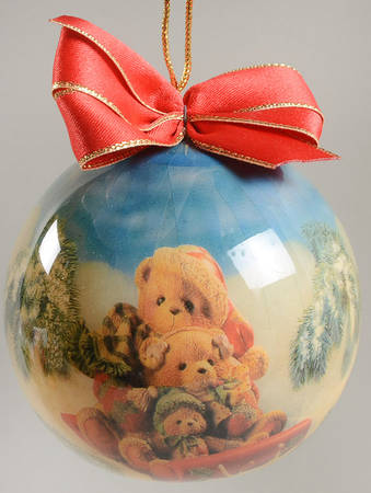 Cherished Teddies Glass Ball Ornaments