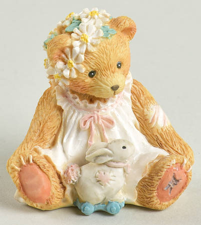 Cherished Teddies Easter & Spring Girl With Daisy Headband - Boxed