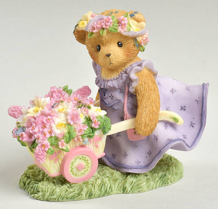 Cherished Teddies Easter & Spring Bernice-Bringing Forth Bouquets Of Bless - Boxed