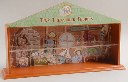 Tiny Treasured Teddies Wooden Display - Display Rack Wood