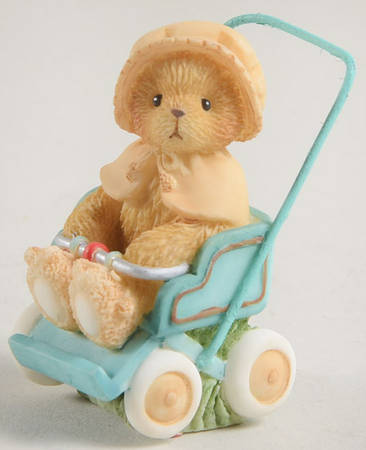 Tiny Treasured Teddies Bear In Carriage - Boxed