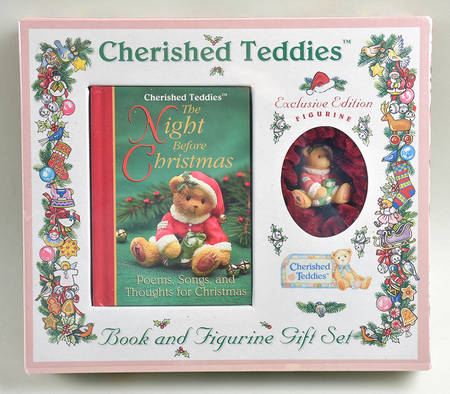 Book & Figurine-Cherished Teddies The Night Before Christmas - Boxed