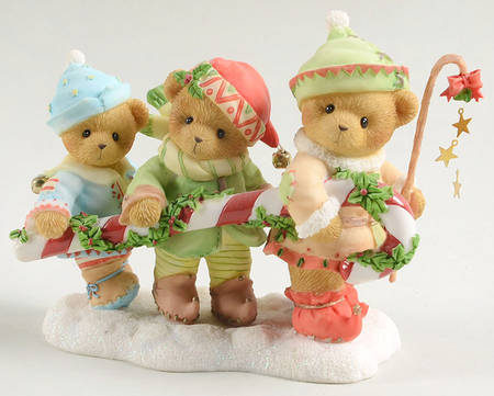 Elf Series-Cherished Teddies Adam Karen & Katelyn - 2007 Bringing You - With Box