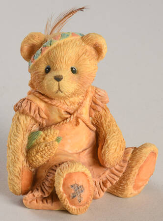 Cherished Teddies Thanksgiving Brenda-Native American Girl - Boxed