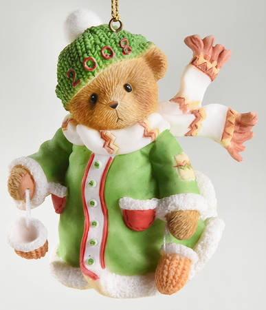 Cherished Teddies Annual Ornament Mittens - With Box