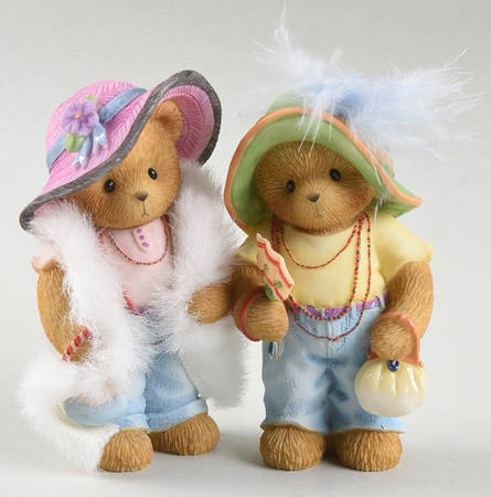 Friends Collection-Cherised Teddies Kayla & Destiny-Friendship Never Goes Ou - Boxed