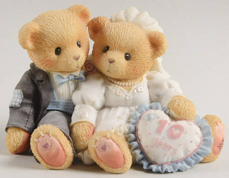 Cherished Teddies Wedding Theme A Decade Of Teddy Bear Love-10th Anniver - Boxed