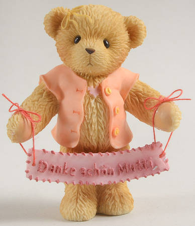 Teddies To Cherish - Sentiments Danke Schon Mutti-German - Boxed