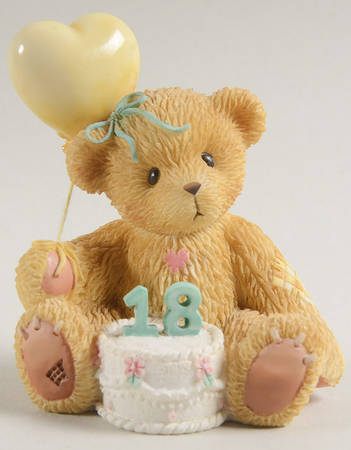 Teddies To Cherish - Sentiments Happy 18th Birthday - Boxed