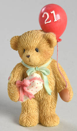 Teddies To Cherish - Sentiments Happy 21st Birthday - Boxed